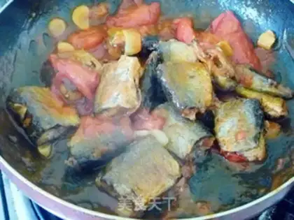 Make Saury in tomato sauce step 13