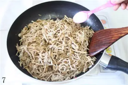 Make Family simple version of meat floss step 6