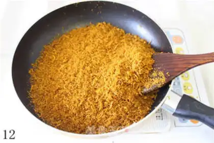 Make Family simple version of meat floss step 11
