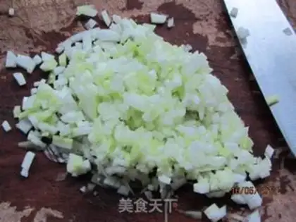 Make Egg gourd meat paste cake step 1
