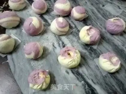 Make Two-color pan-fried pork bun step 14