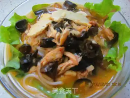 Make Chicken soup rice noodles step 11