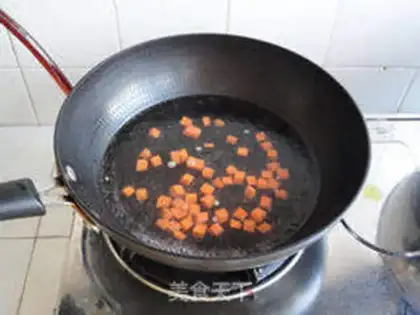 Make stir-fried peas step 4