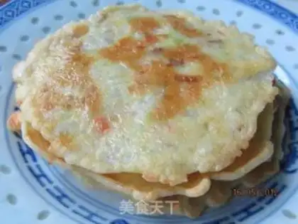 Make Egg gourd meat paste cake step 10