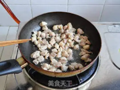 Make stir-fried peas step 8
