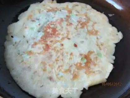 Make Egg gourd meat paste cake step 12
