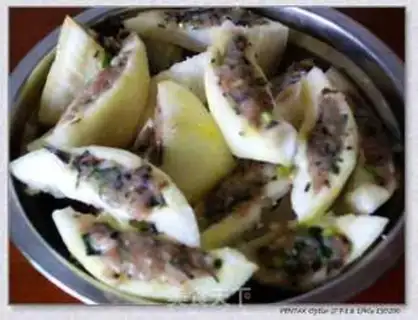 Make Stuffed grapefruit peel step 2