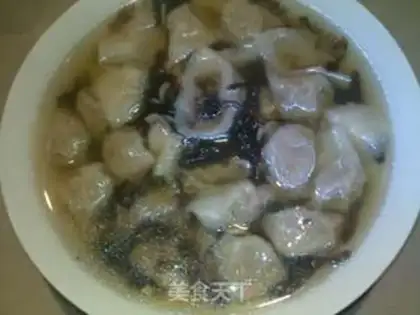 Make Fresh meat and chive wonton step 11
