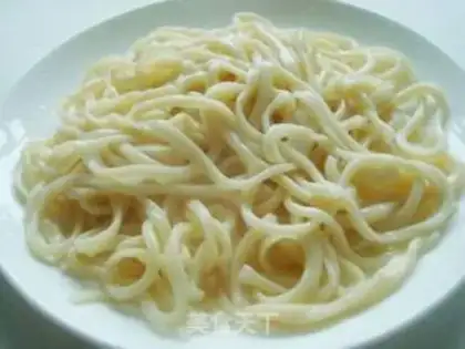 Make Mixed noodles with garlic sprouts step 6