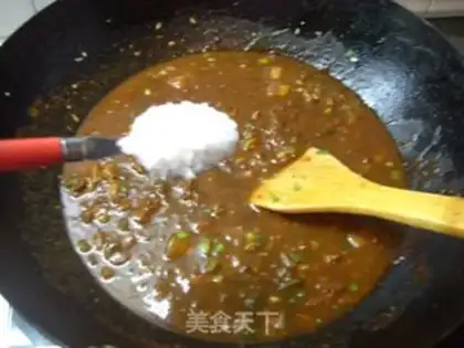 Make Dry fried sauce step 8