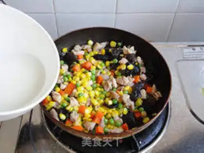 Make stir-fried peas step 14