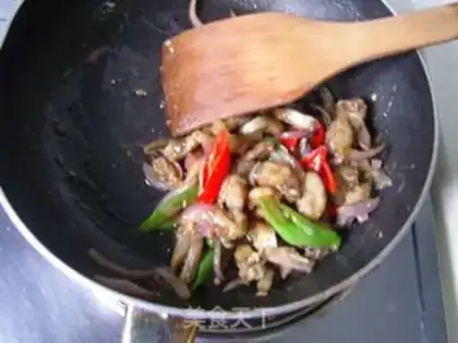 Make Fried eel slices with oyster-flavored and colorful pepper step 9