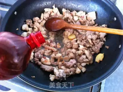 Make fried rabbit meat step 4