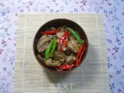 Make Fried eel slices with oyster-flavored and colorful pepper step 10