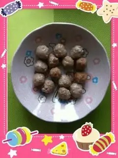 Make Dry fried meatballs step 3