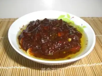 Make Dry fried sauce step 12