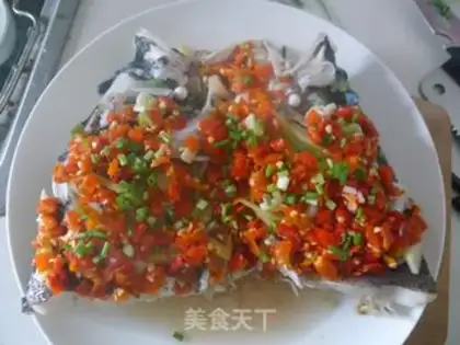Make chopped pepper fish head step 5