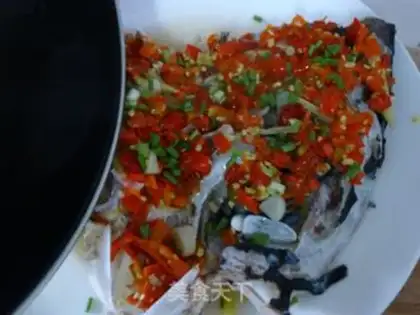 Make chopped pepper fish head step 6