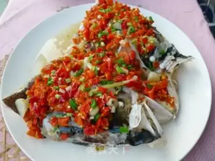 Make chopped pepper fish head step 7