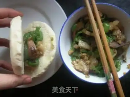 Make Chinese hamburger step 8