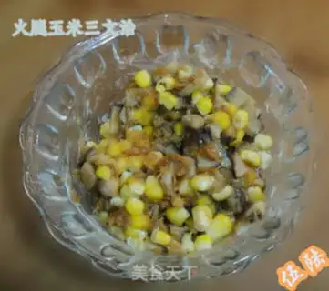 Make ham and corn sandwich step 1
