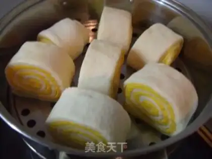 Make Pumpkin fancy steamed buns step 11