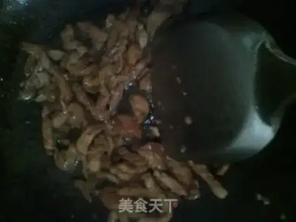 Make green pepper meat step 3