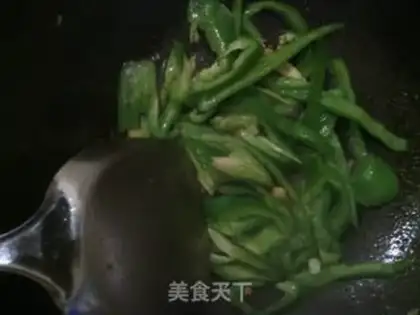 Make Green pepper dried bean skin step 2