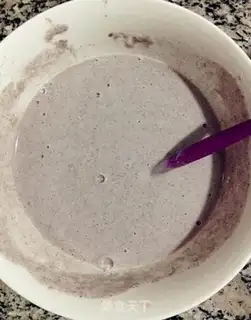 Make Black rice pancakes step 1