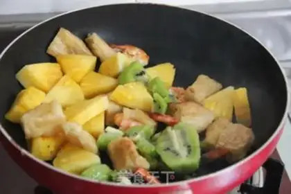 Make Pineapple fried dough stick shrimp step 10