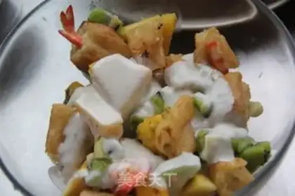 Make Pineapple fried dough stick shrimp step 11
