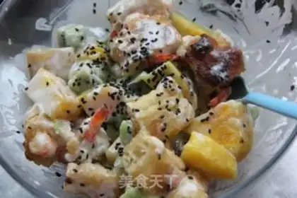 Make Pineapple fried dough stick shrimp step 12