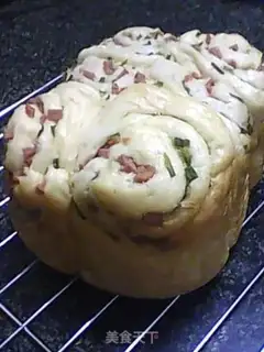 Make Chives and ham bun step 9
