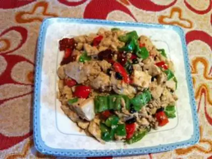Make Stewed firewood tofu with black bean sauce step 6