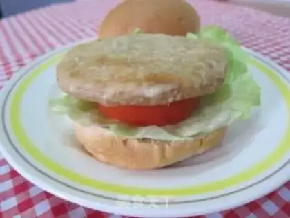 Make Peanut Chicken Burger step 4