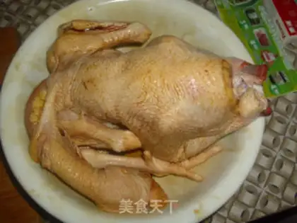 Make Lotus leaf chicken step 2