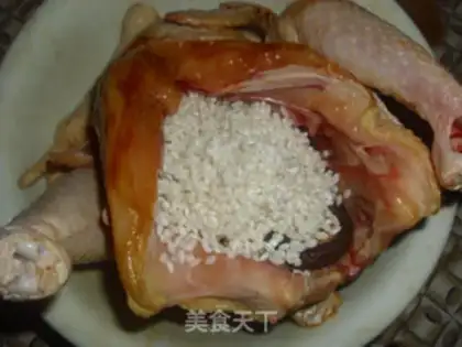 Make Lotus leaf chicken step 4