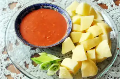 Make roasted potatoes with southern milk step 1
