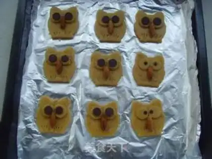 Make Owl cookies step 8