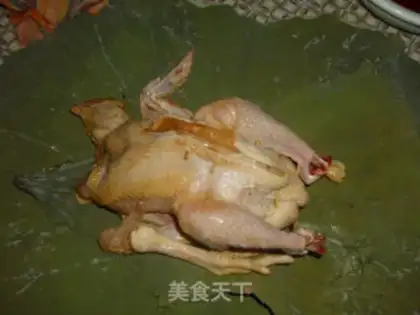 Make Lotus leaf chicken step 8