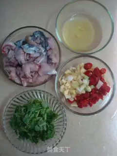Make Frog with pickled pepper step 1