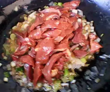 Make pork heart with onion flavor step 9
