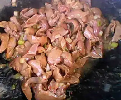 Make pork heart with onion flavor step 10