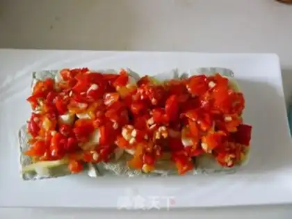 Make Stinky tofu with chopped pepper step 3