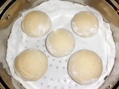 Make Double bean paste steamed buns step 6