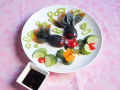 Make Lotus goldfish step 4