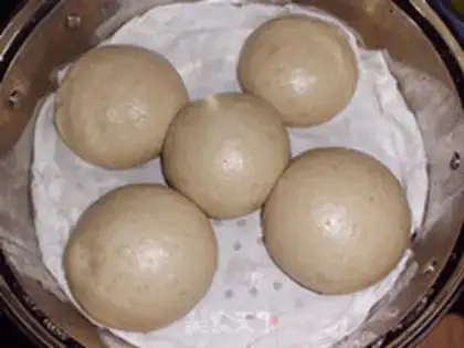 Make Double bean paste steamed buns step 7