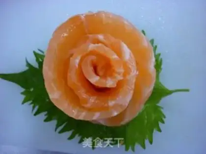 Make Sashimi salmon step 7