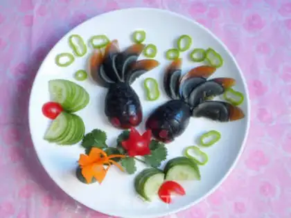 Make Lotus goldfish step 6