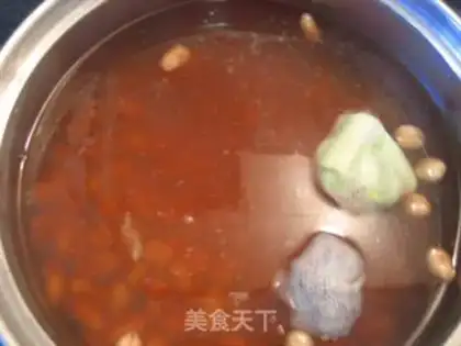 Make Green bamboo and cucumber mixed with peanuts step 6
